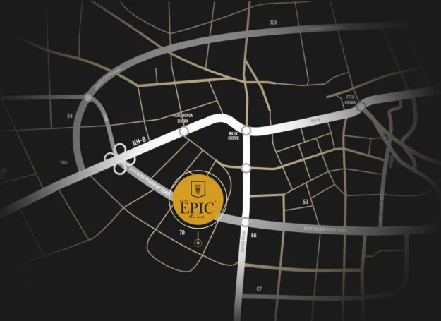 Location map of Elan Epic
