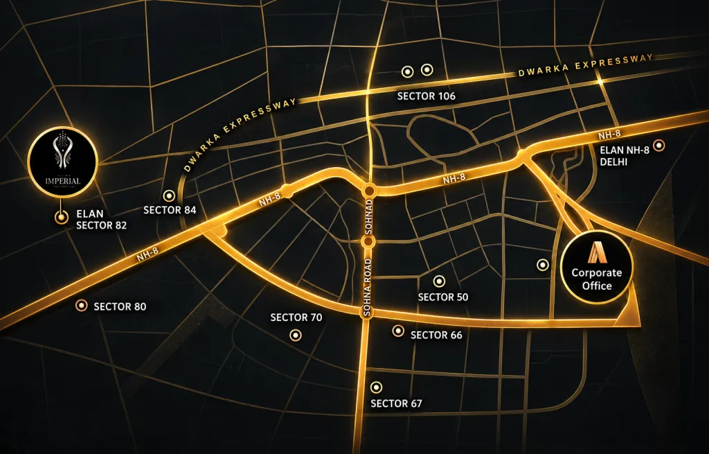 Location map of Elan Imperial