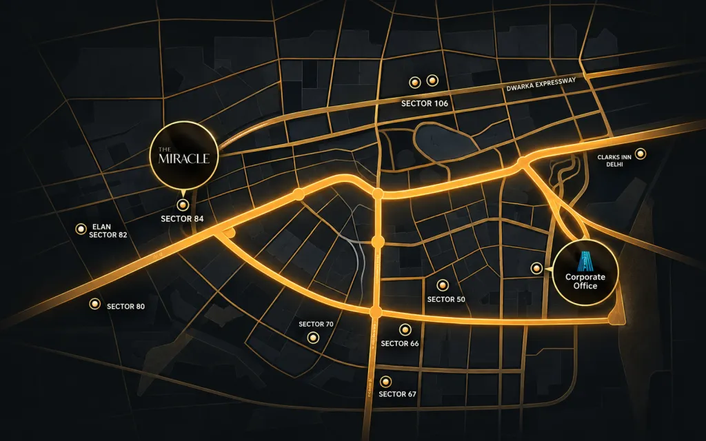 Location map of Elan Miracle